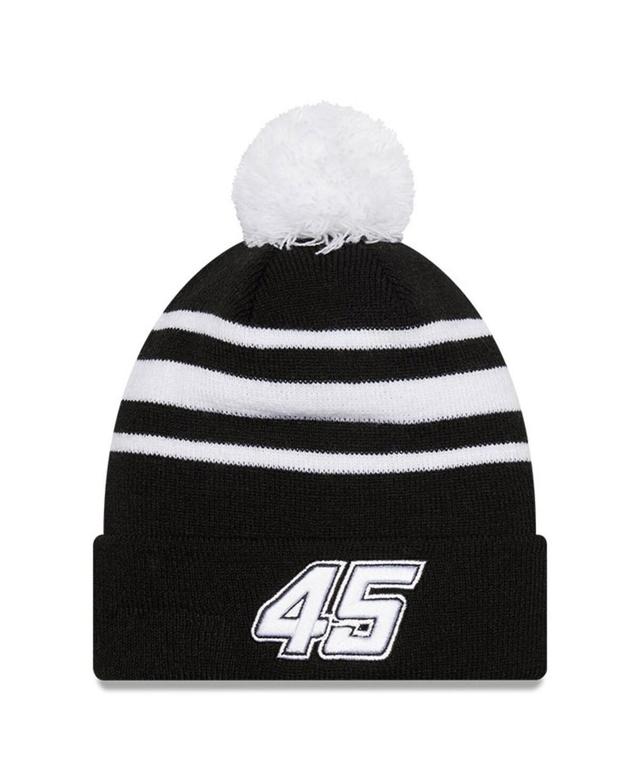 Mens New Era Black Kurt Busch Knit Pom Cuff Beanie - Black Product Image