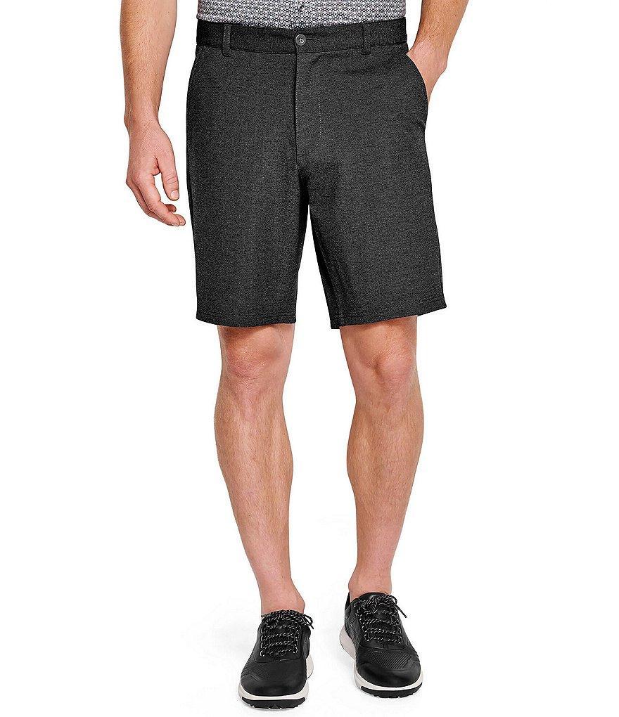 Johnston & Murphy XCFlex Performance Stretch Heathered Knit 9#double; Inseam Shorts Product Image