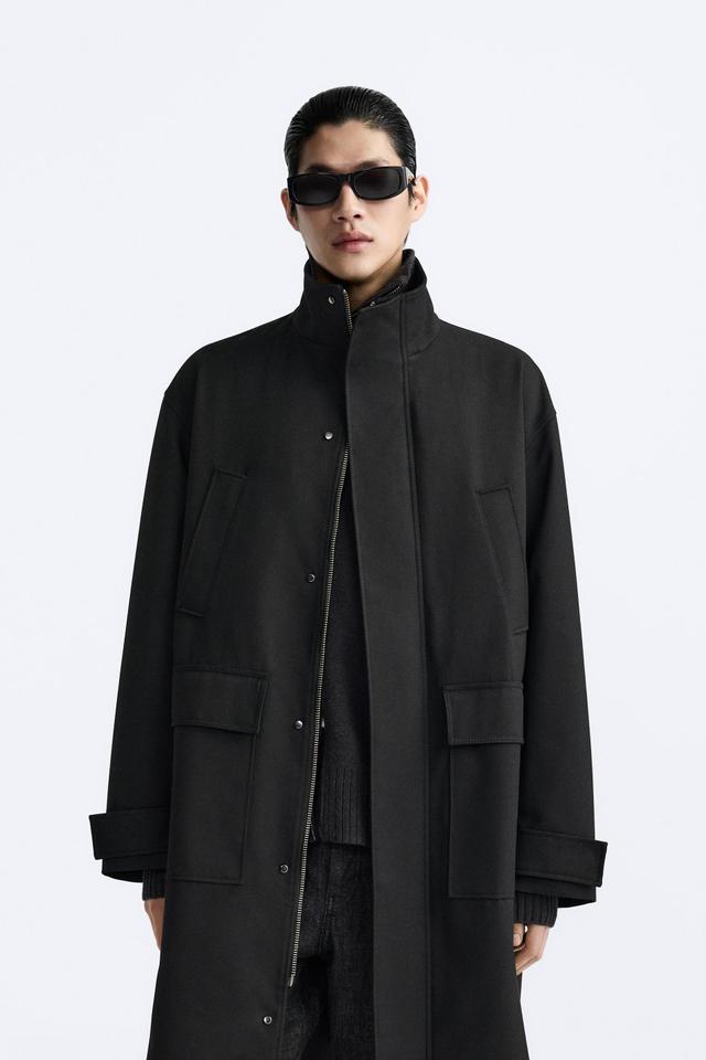 TEXTURED POCKET COAT Product Image