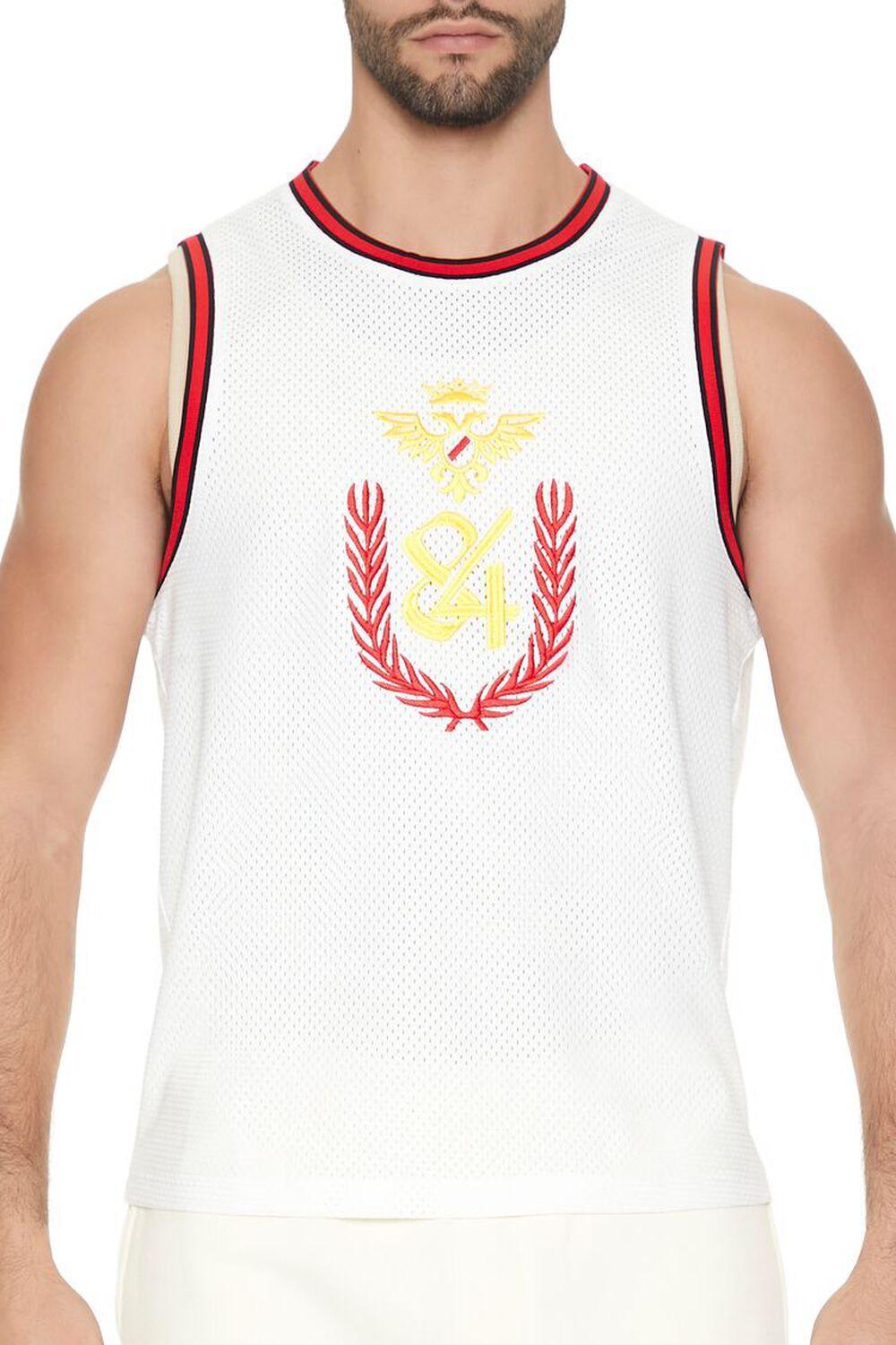 Mesh Embroidered 84 Basketball Jersey | Forever 21 Product Image