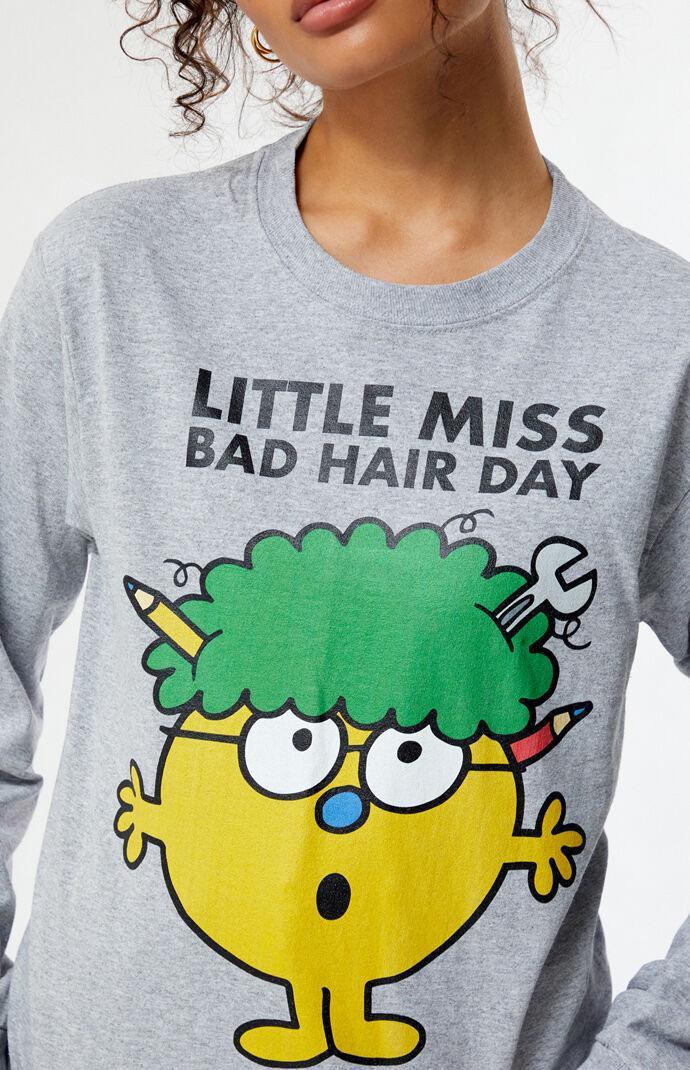 Women's Little Miss Bad Hair Day T-Shirt Product Image