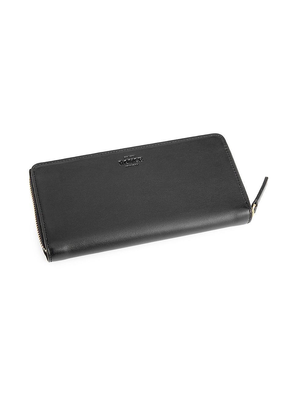 Womens RFID-Blocking Zip-Around Leather Wallet Product Image