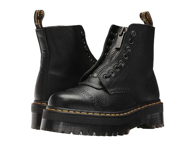 Dr Martens Sinclair flatform zip tumbled leather boots Product Image