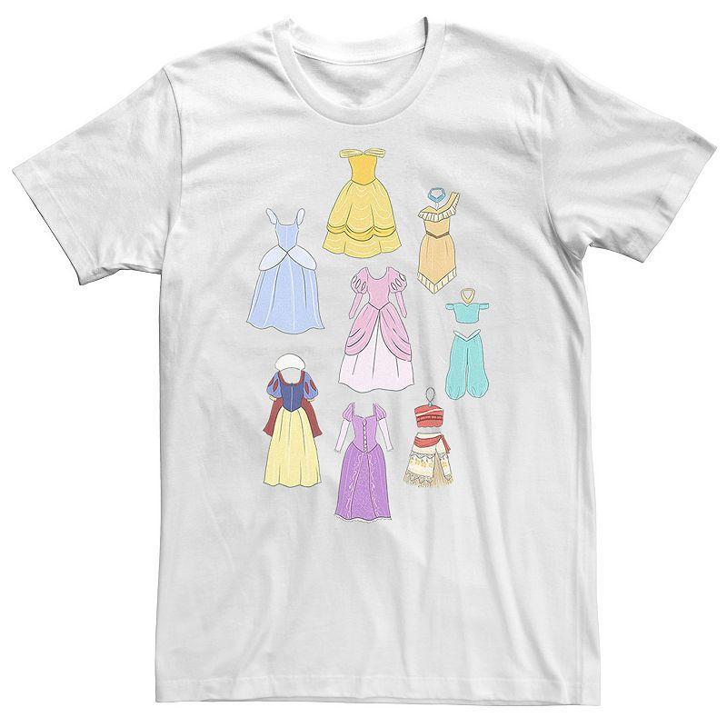 Big & Tall Disney Princess Dress Collage Portrait Tee, Mens Product Image