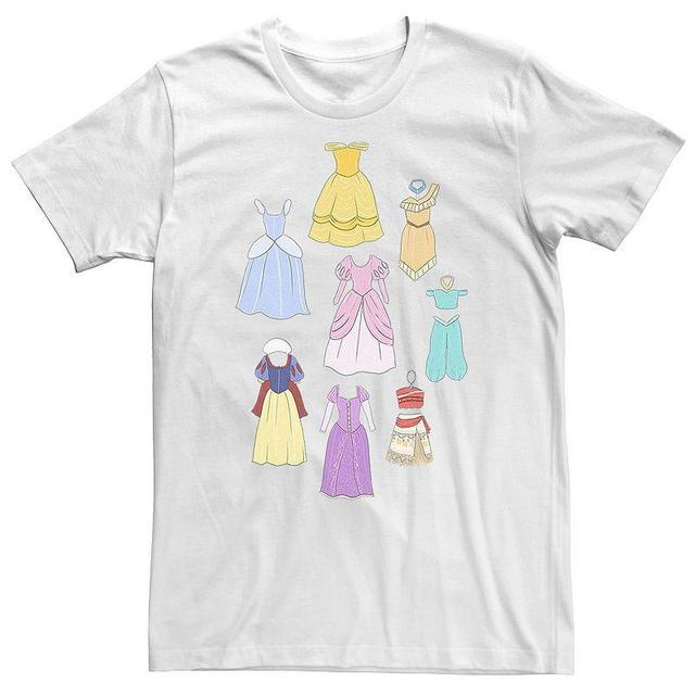 Big & Tall Disney Princess Dress Collage Portrait Tee, Mens Product Image