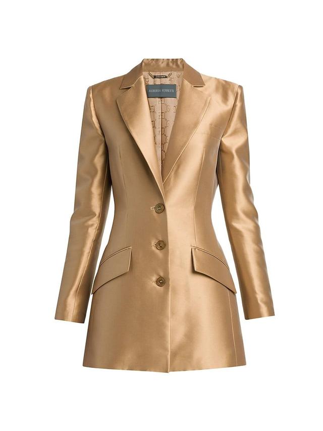 Womens Satin Evening Blazer Product Image