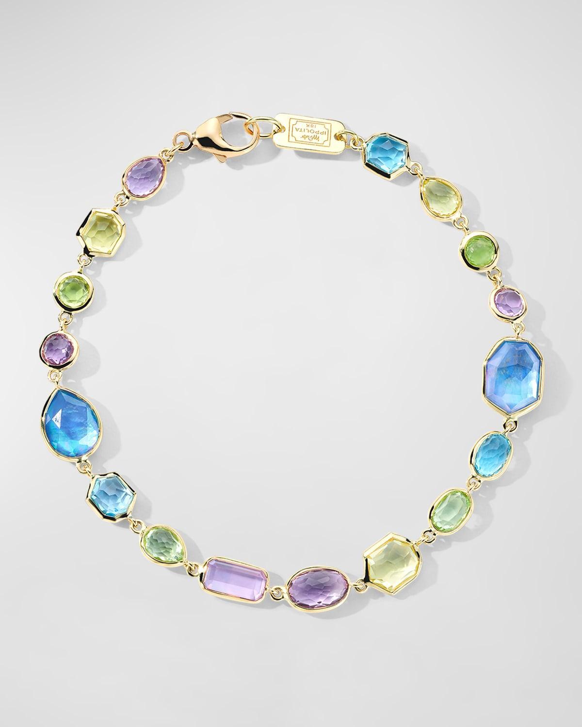 Womens Rock Candy 18K Yellow Gold & Multi-Gemstone Bracelet Product Image