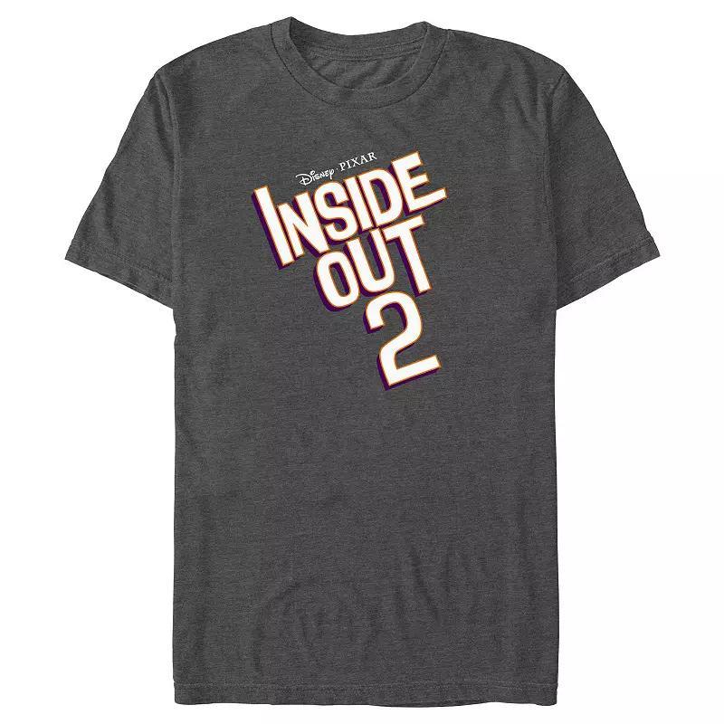 Mens Inside Out 2 Title Logo Graphic Tee Grey Heather Product Image