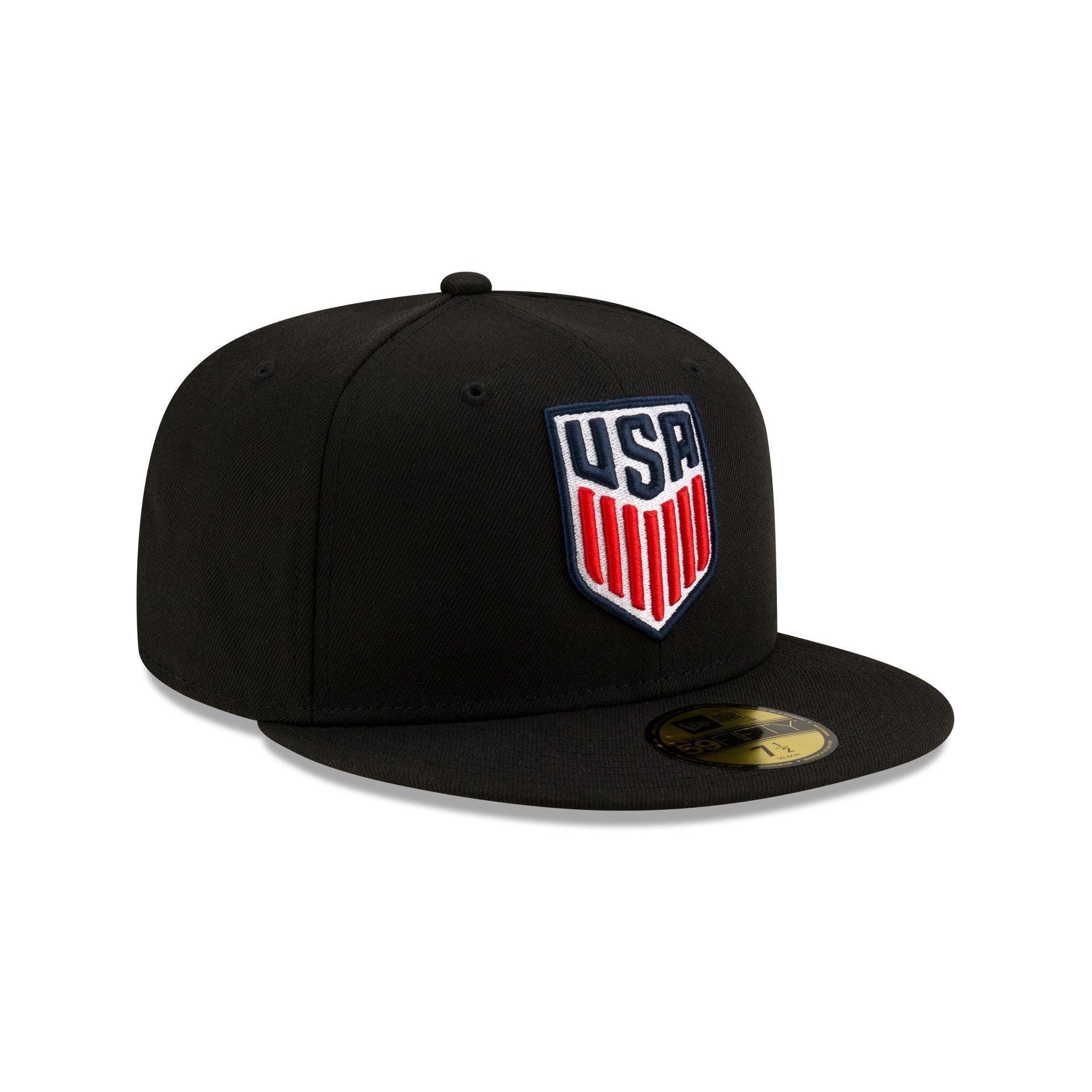 US Soccer Black 59FIFTY Fitted Hat Male Product Image