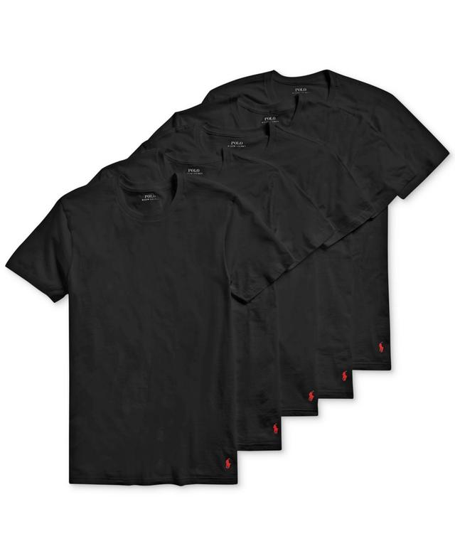 Polo Ralph Lauren 5 Pack Cotton Classic Crews (5 Polo Black) Men's T Shirt Product Image