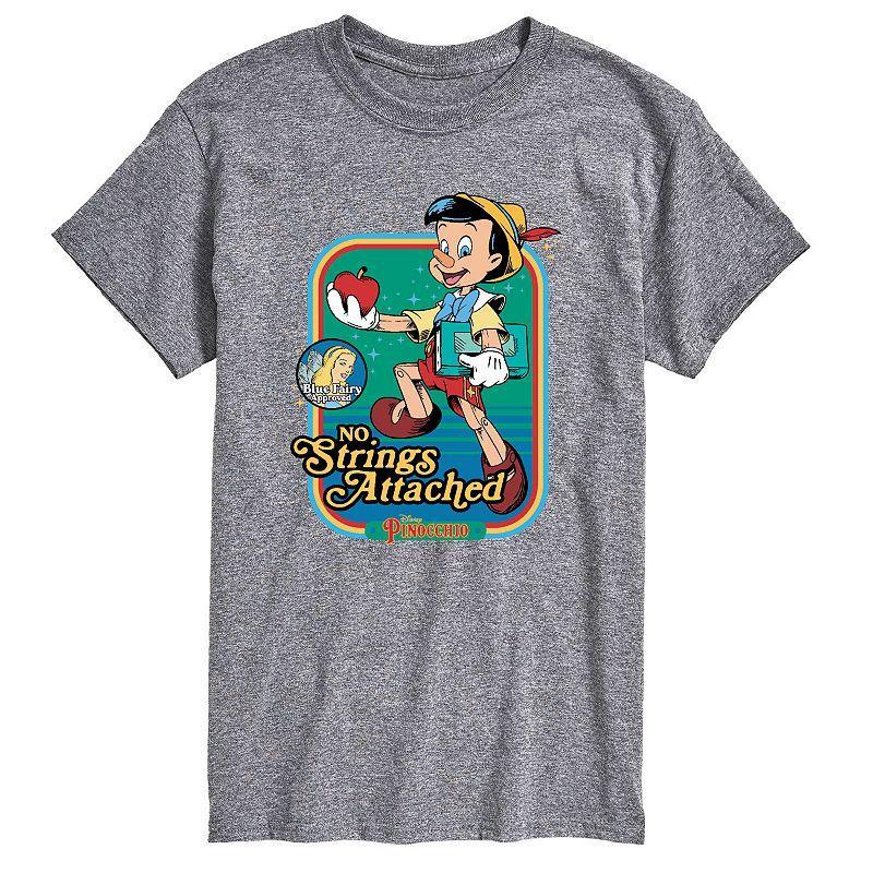 Disneys Pinocchio Big 7 Tall No Strings Attached Graphic Tee, Mens Product Image