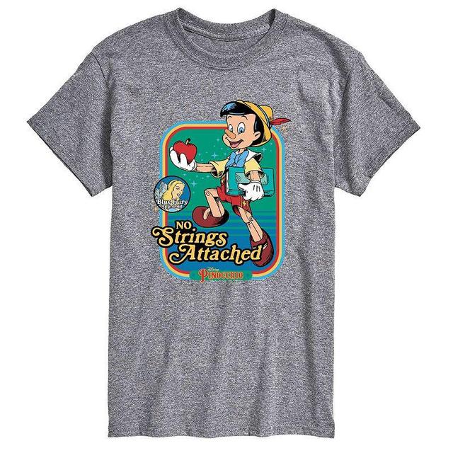 Disneys Pinocchio Big 7 Tall No Strings Attached Graphic Tee, Mens Product Image