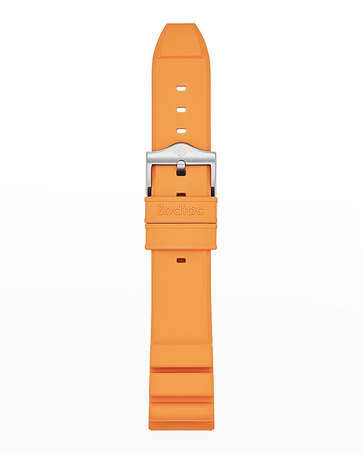 Mens Pro-Diver Orange Rubber Watch Strap, 20mm Product Image