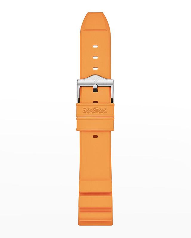 Mens Pro-Diver Orange Rubber Watch Strap, 20mm Product Image