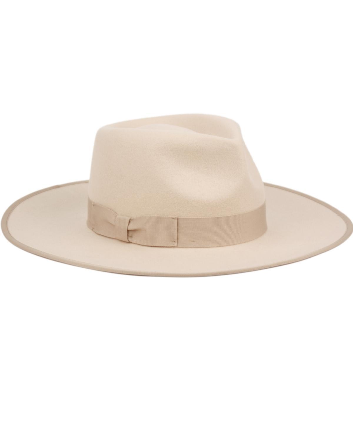 Angela & William Womens Wide Brim Felt Rancher Fedora Hat Product Image