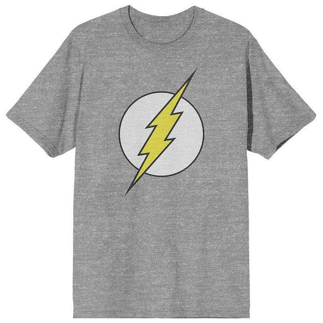 Mens Flash Logo Tee, Boys Grey Product Image