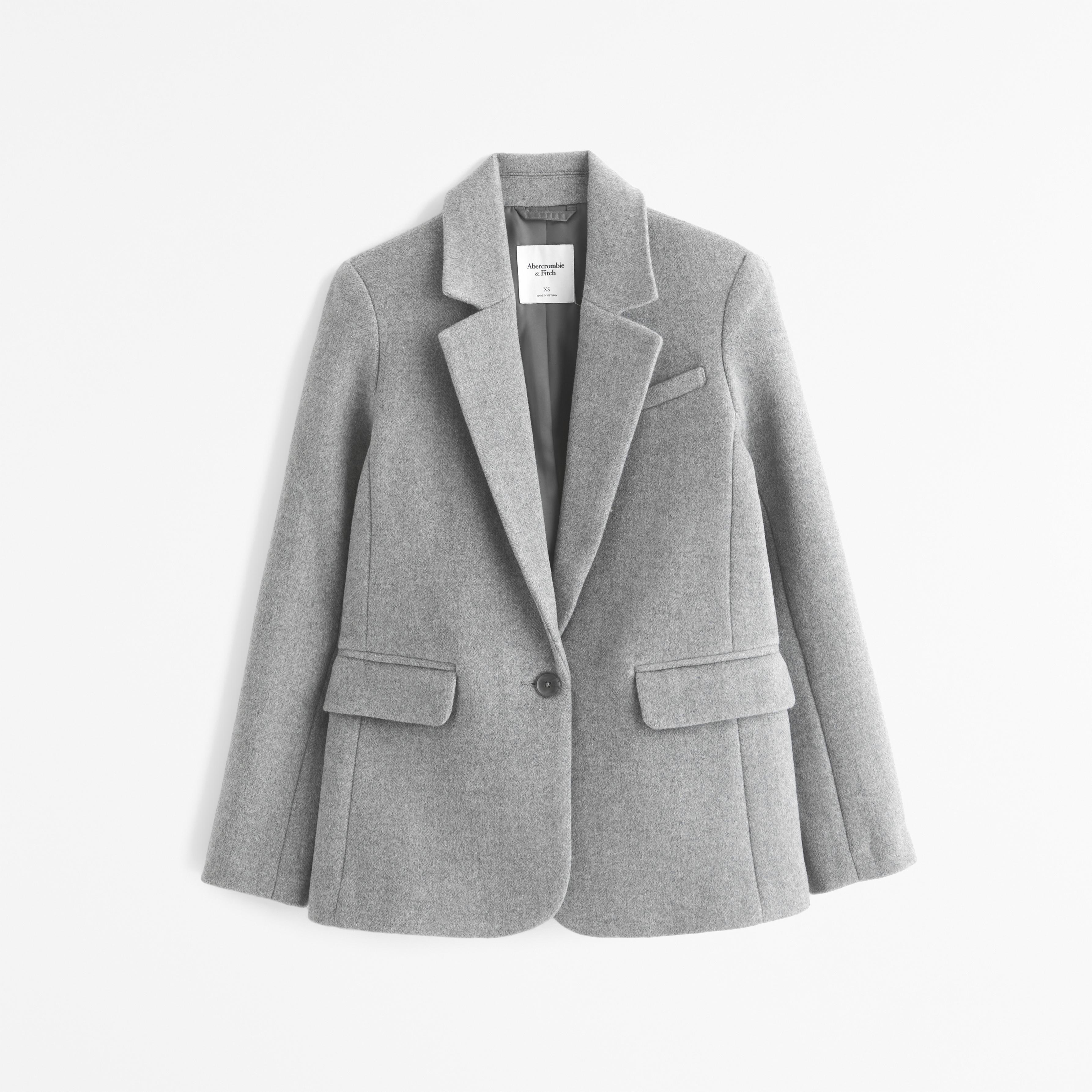 Wool-Blend Blazer Product Image