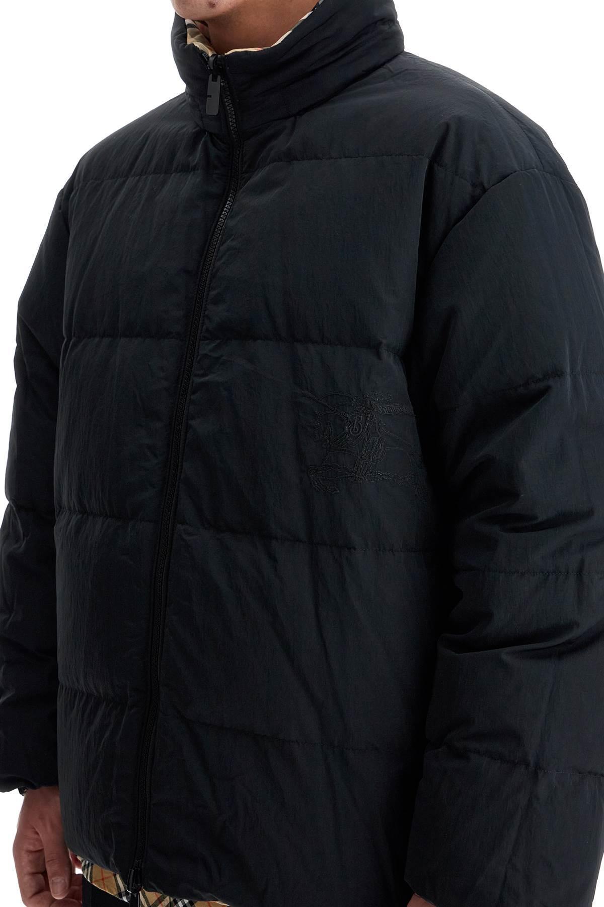 Reversible Nylon Down Jacket In Beige Product Image