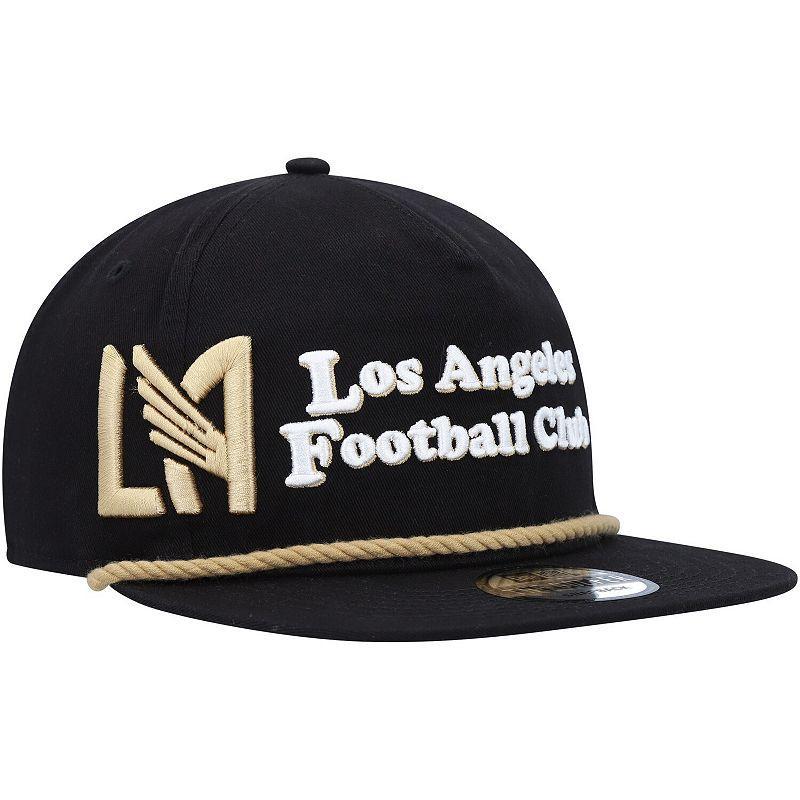 Mens New Era Black Lafc Heritage The Golfer Snapback Hat Product Image