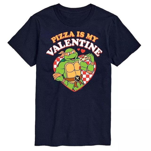 Big & Tall Teenage Mutant Ninja Turtles Pizza My Valentine Tee, Mens Blue Product Image