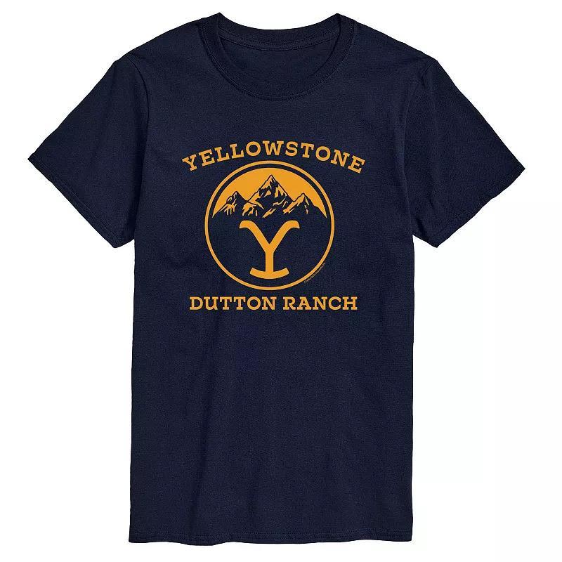 Big & Tall Yellowstone Dutton Ranch Tee, Mens Blue Product Image