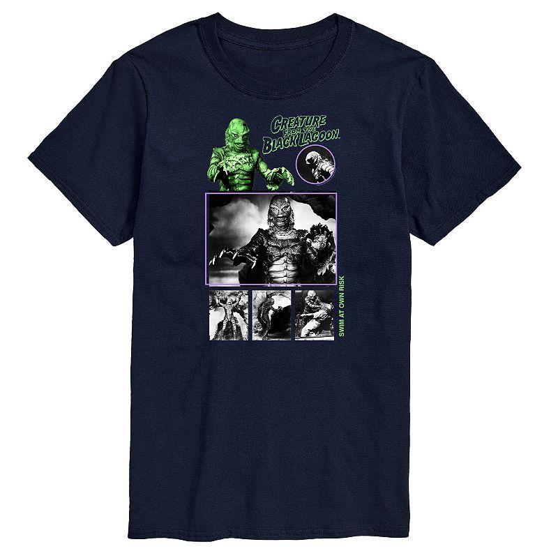 Big & Tall Universal Monsters Creature Lagoon Graphic Tee, Mens Blue Product Image