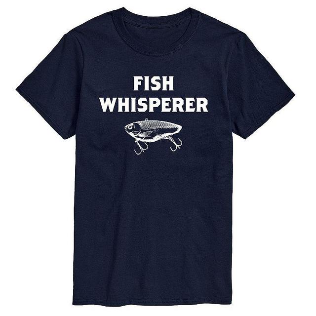 Big & Tall Fish Whisperer Graphic Tee, Mens Blue Product Image