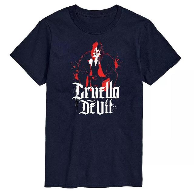 Disney Villains Cruella Big & Tall Graphic Tee, Mens Product Image