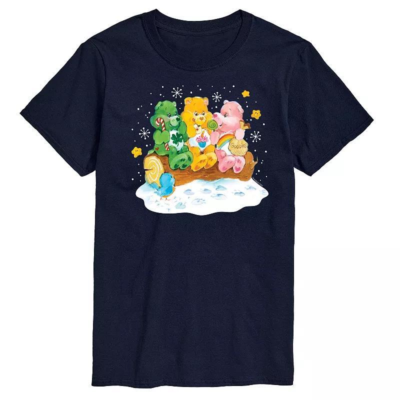 Big & Tall Care Bears Retro Winter Care Bears Graphic Tee, Mens Blue Product Image