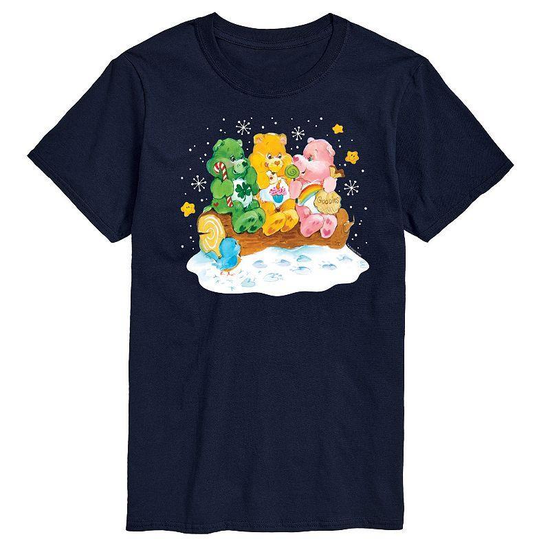 Big & Tall Care Bears Retro Winter Care Bears Graphic Tee, Mens Blue Product Image