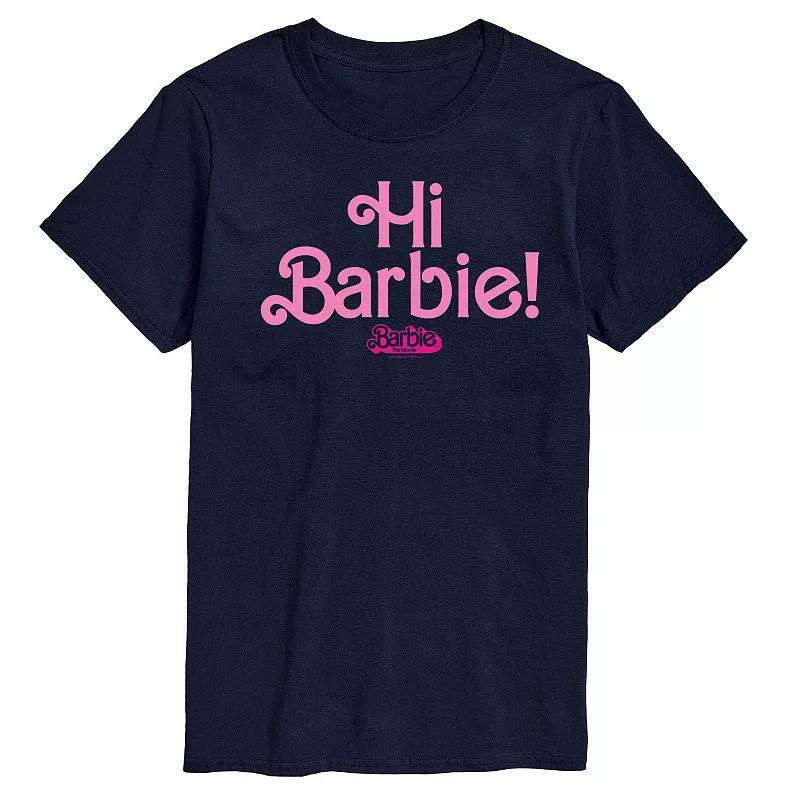 Big & Tall Barbie The Movie Hi Barbie Graphic Tee, Mens Product Image