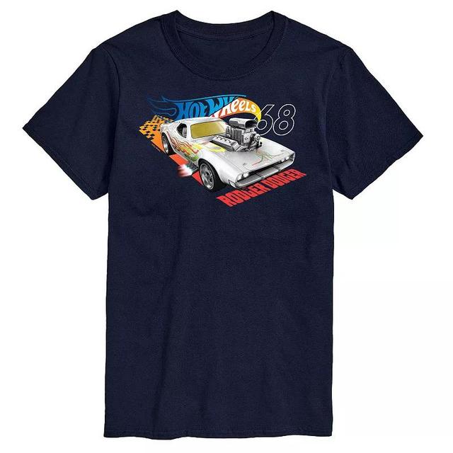 Big & Tall Hot Wheels Rodger Dodger Graphic Tee, Mens Blue Product Image