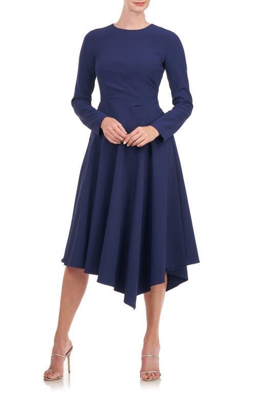 Womens Ula Pleated Asymmetric Midi-Dress Product Image