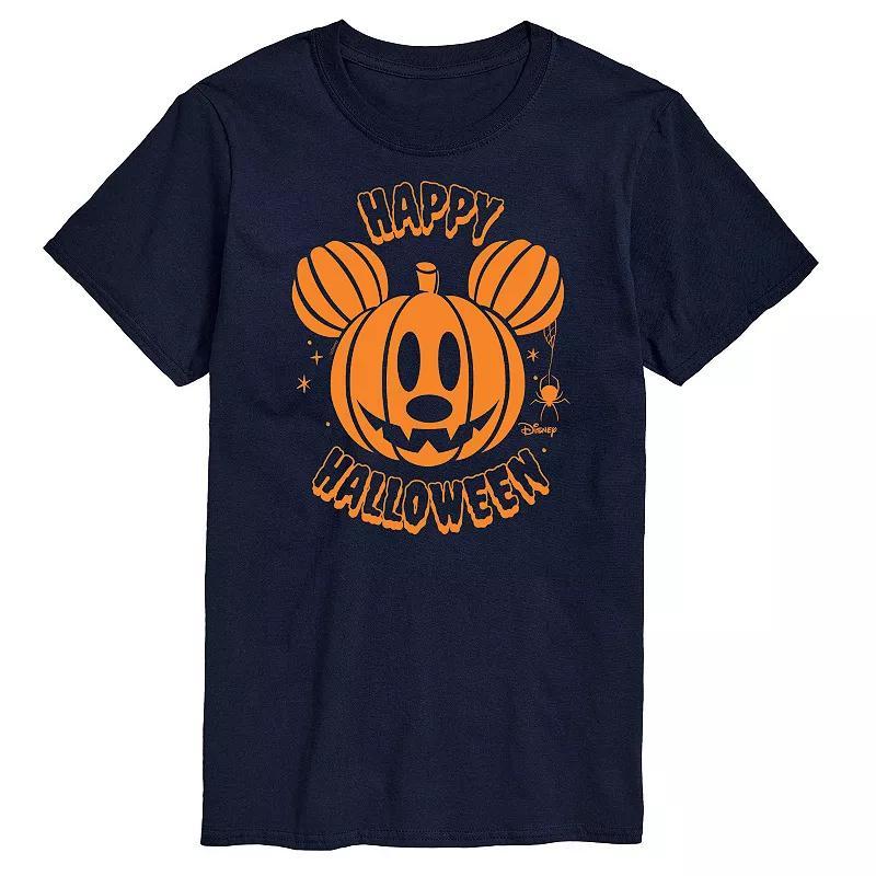 Disney Mens Mickey Pumpkin Tee White Product Image