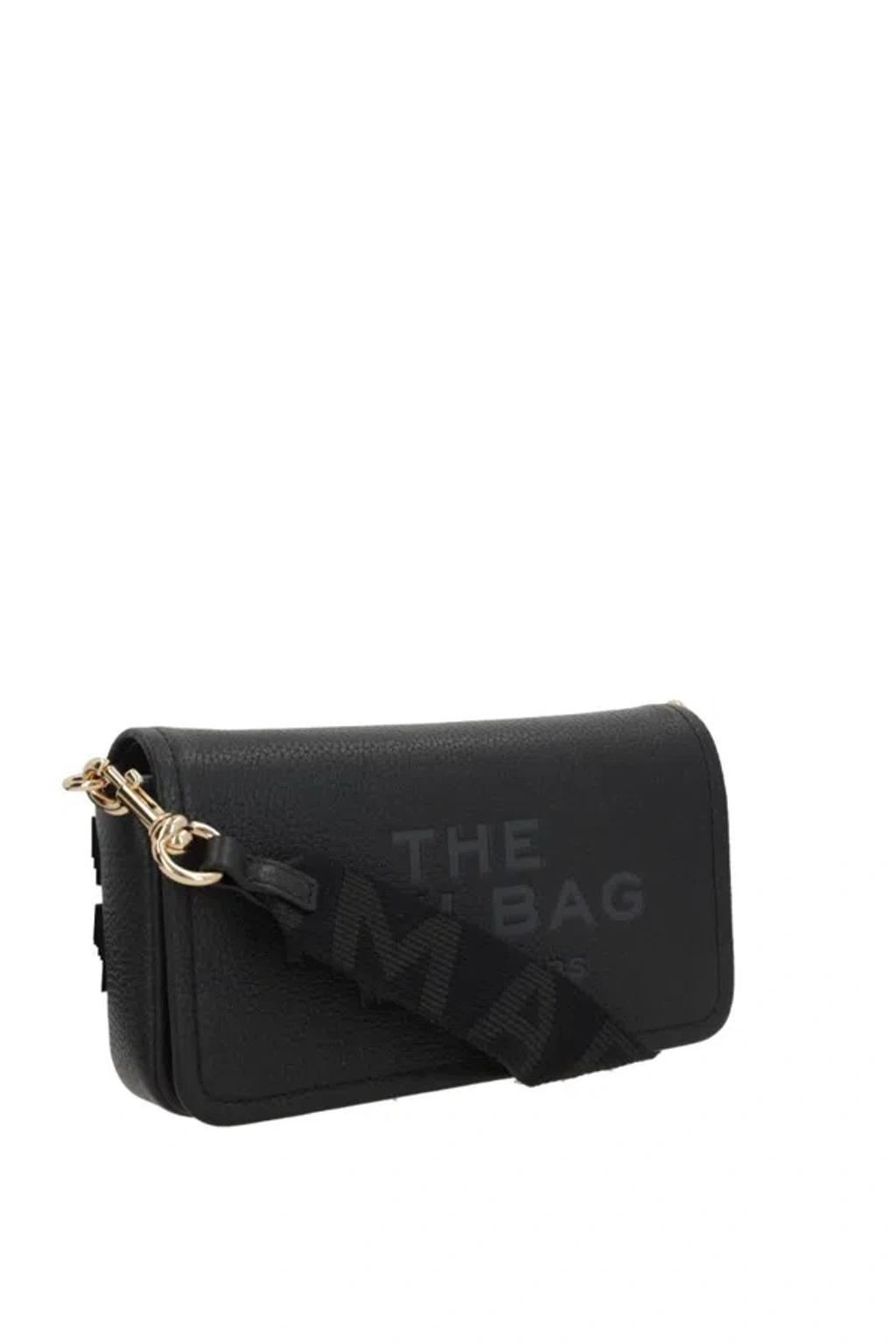 MARC JACOBS The Leather Mini Black Bag In Schwarz Product Image