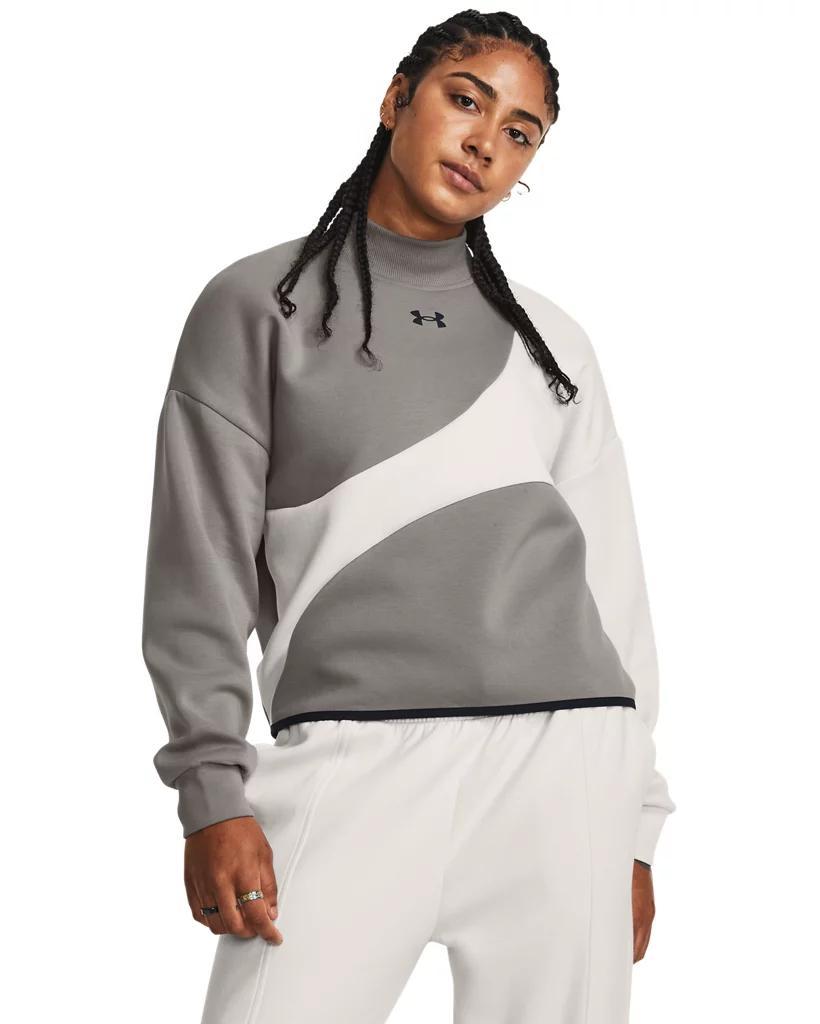 Women's UA Unstoppable Fleece Crop Crew Product Image