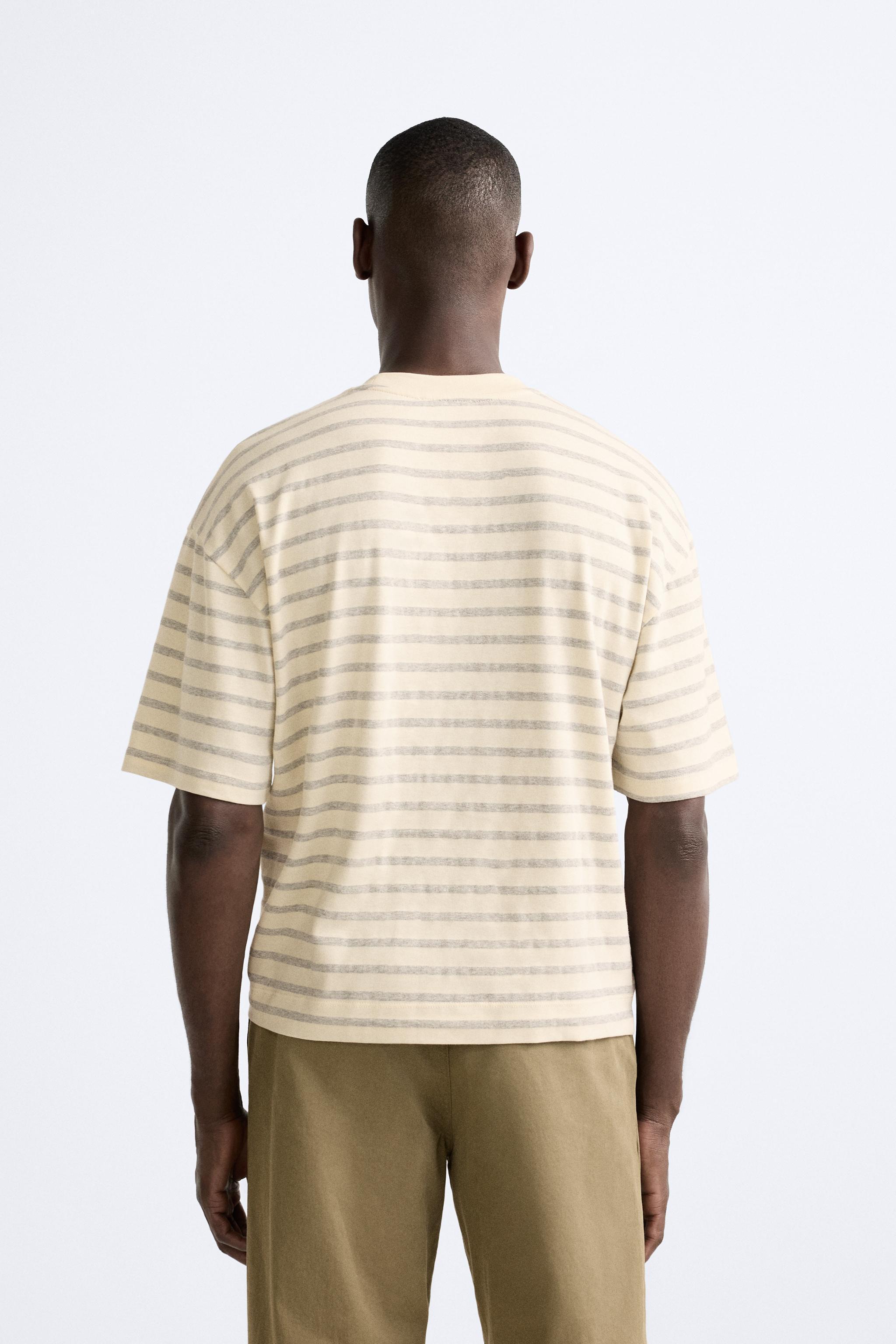 BOXY FIT STRIPED T-SHIRT Product Image