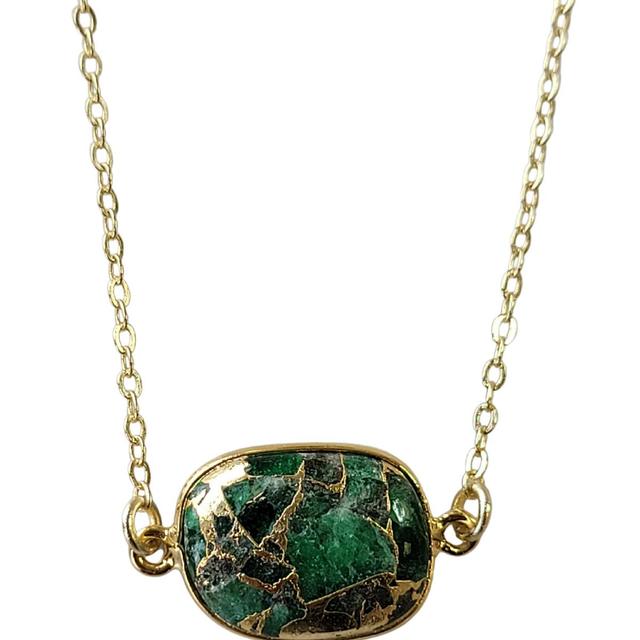 Mrs. Parker Necklace in Green Mojave Copper Turquoise Product Image