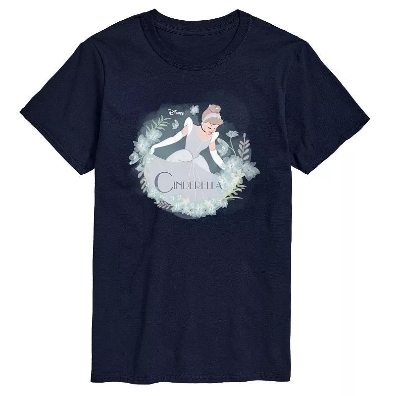 Disney Princess Big & Tall Cinderella Circle Graphic Tee, Mens Product Image