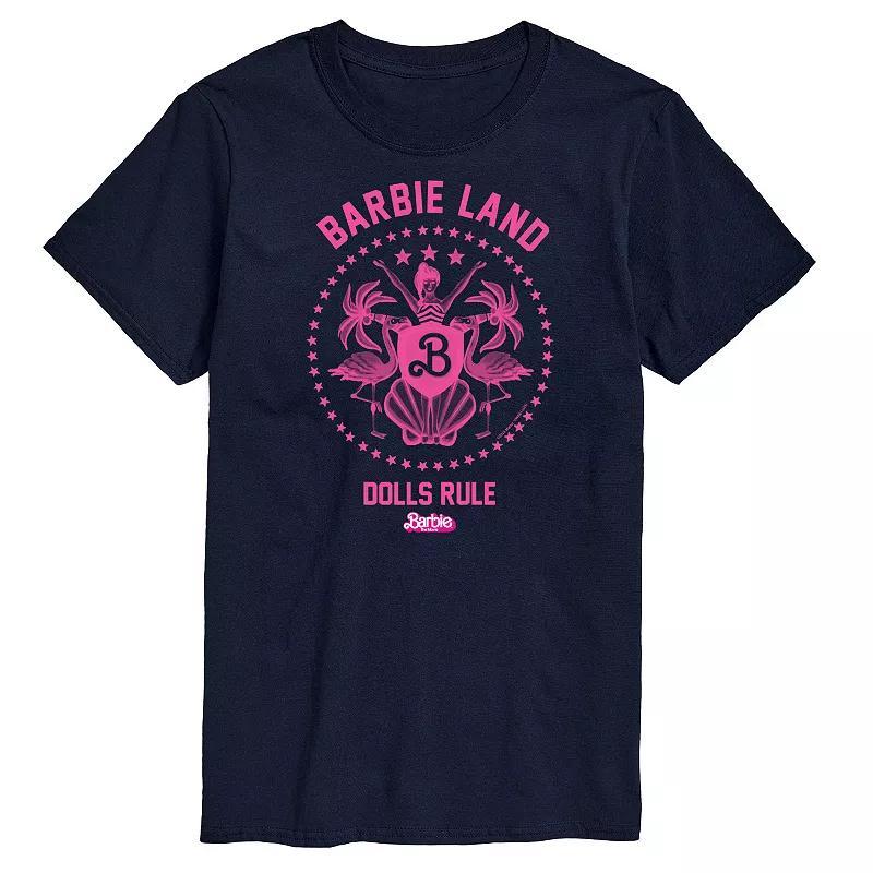 Big & Tall Barbie The Movie Barbie Land Dolls Graphic Tee, Mens Product Image