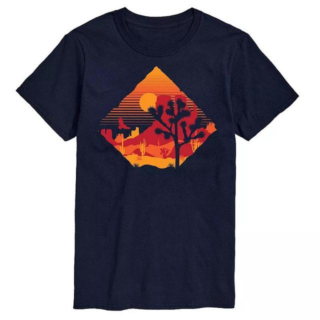 Big & Tall Desert Sunset Tee, Mens Blue Product Image