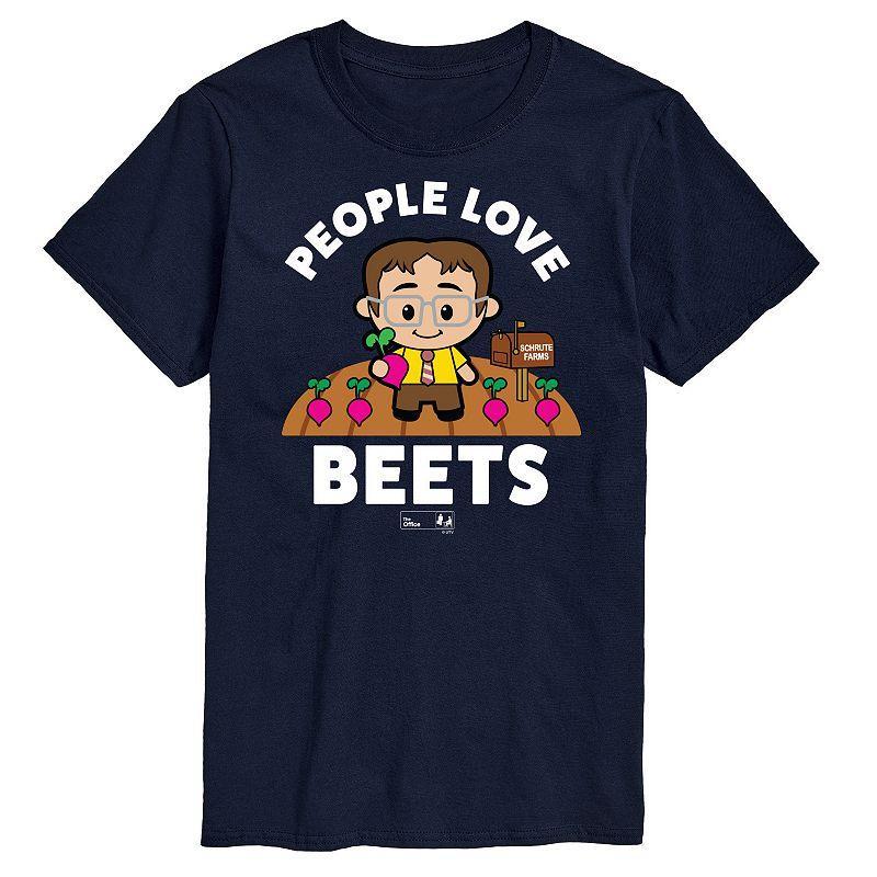 Big & Tall The Office People Love Beets Graphic Tee, Mens Blue Product Image