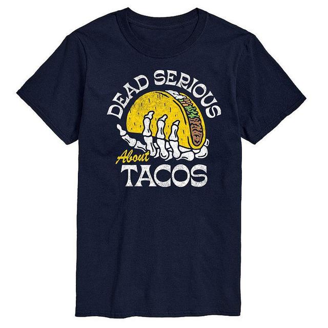 Mens Dead Serious About Tacos Graphic Tee Product Image