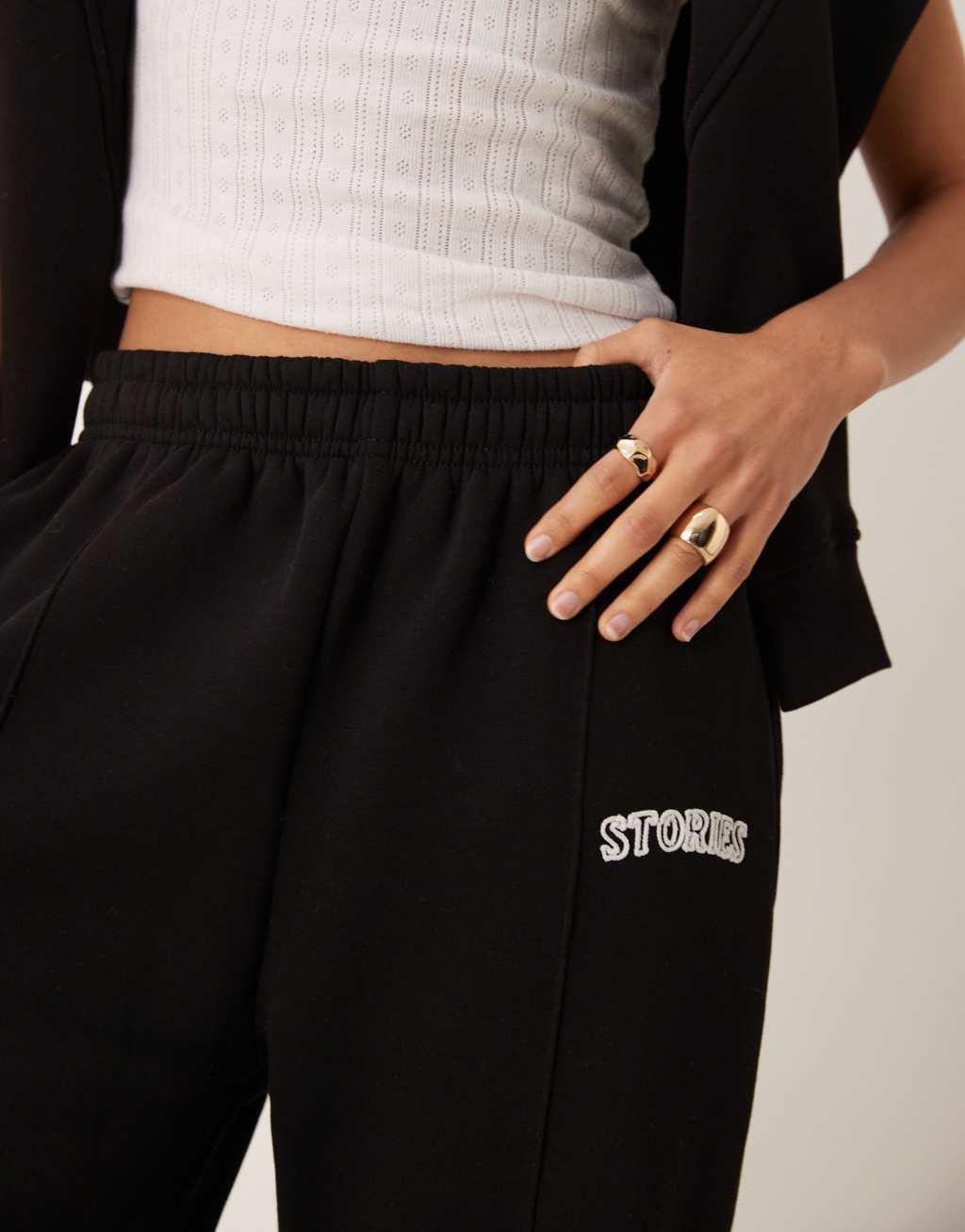 Six Stories sweatpants in black - part of a set Product Image