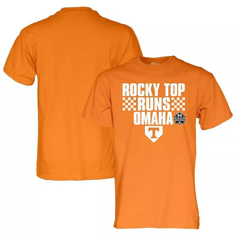 Blue 84 Mens Tennessee Volunteers 2024 Ncaa Mens Baseball College World Series Champions Rocky Top Runs Omaha T-Shirt - Tennessee O Product Image