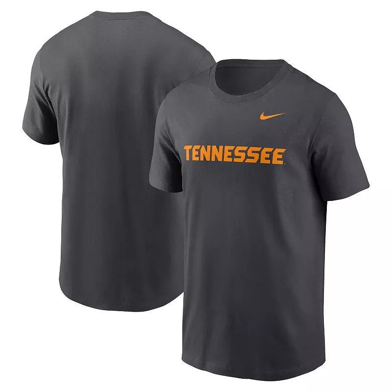 Mens Nike Anthracite Tennessee Volunteers Primetime Evergreen Wordmark T-Shirt Product Image