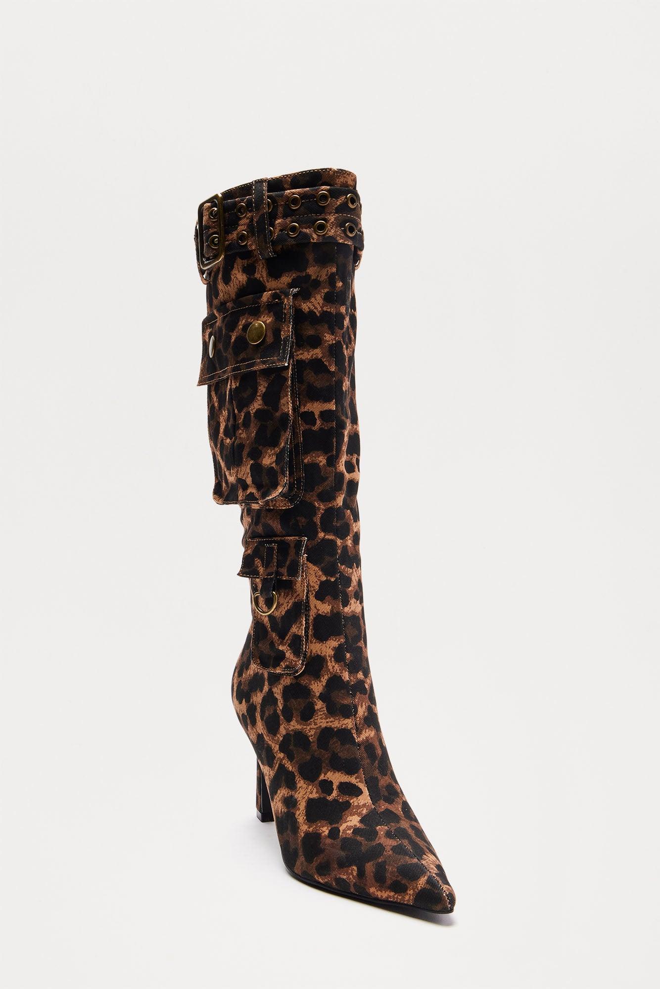 Tribeca Buckle Boots - Leopard Product Image