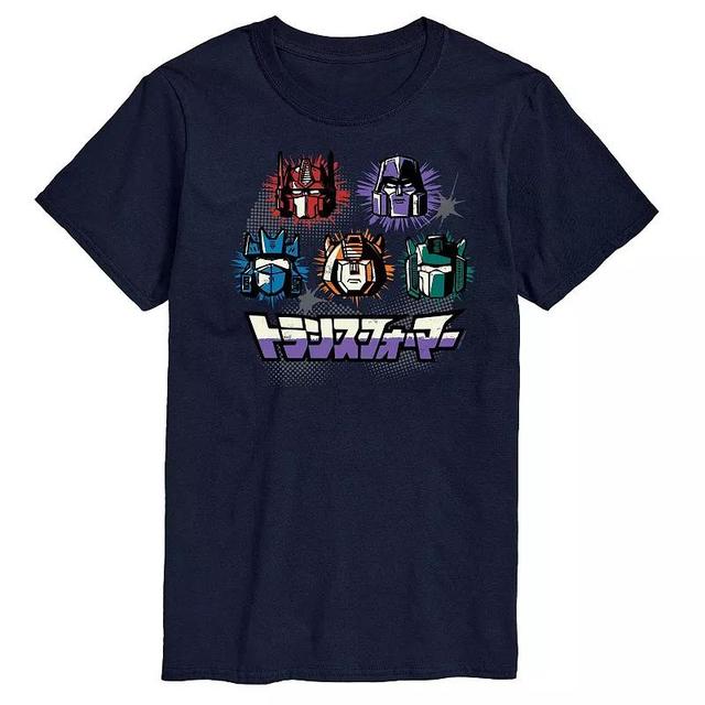 Mens Transformers Group Grid Graphic Tee Product Image