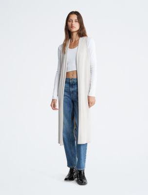 Sleeveless Duster Cardigan Product Image