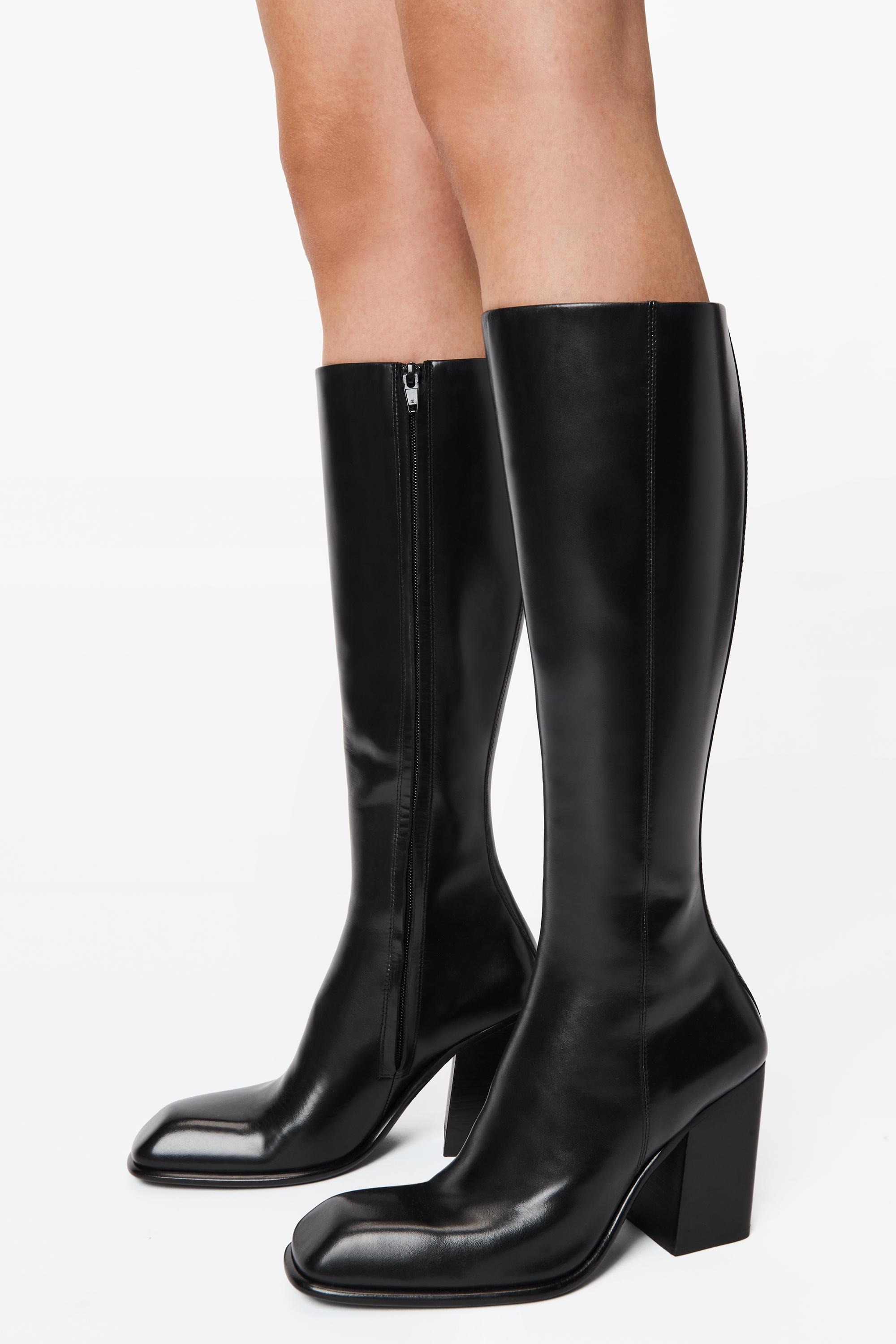 Throttle 95mm Knee-high Boot In Leather Product Image